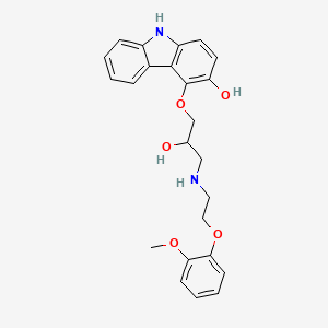 molecular formula C24H26N2O5 B1680802 3-Hydroxy carvedilol CAS No. 146574-43-8