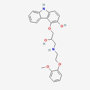 molecular formula C24H26N2O5 B1680802 3-羟基卡维地洛 CAS No. 146574-43-8