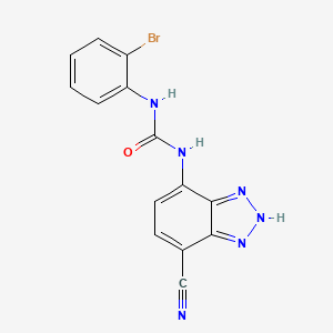 molecular formula C14H9BrN6O B1680820 SB-265610 CAS No. 211096-49-0