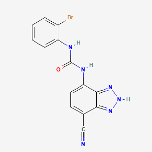 N-(2-Bromophenyl)-N'-(7-cyano-1H-benzotriazol-4-YL)urea