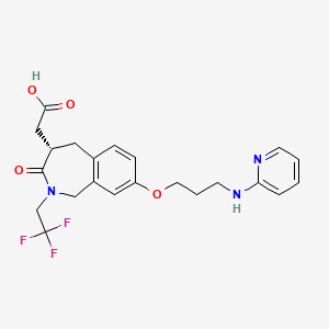 2-[(4S)-3-oxo-8-[3-(pyridin-2-ylamino)propoxy]-2-(2,2,2-trifluoroethyl)-4,5-dihydro-1H-2-benzazepin-4-yl]acetic acid