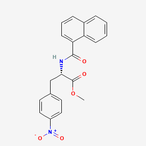 molecular formula C21H18N2O5 B1680828 （2S）-2-（萘-2-羰基氨基）-3-（4-硝基苯基）丙酸甲酯 CAS No. 247580-43-4