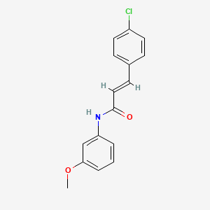 molecular formula C16H14ClNO2 B1680832 N-(3-methoxyphenyl)-4-chlorocinnamanilide CAS No. 472981-92-3