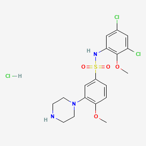 molecular formula C18H21Cl2N3O4S B1680833 SB399885 CAS No. 402713-80-8