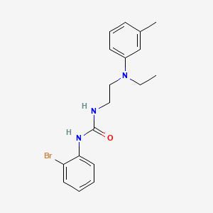 molecular formula C18H22BrN3O B1680835 1-(2-Bromophenyl)-3-{2-[ethyl(3-methylphenyl)amino]ethyl}urea CAS No. 459429-39-1