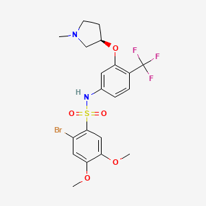 molecular formula C20H22BrF3N2O5S B1680845 SB-706375 CAS No. 733734-61-7