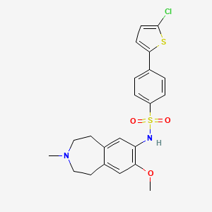 molecular formula C22H23ClN2O3S2 B1680847 Unii-G97ffe9VX5 CAS No. 583045-76-5