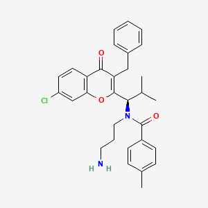 molecular formula C31H33ClN2O3 B1680848 SB-743921 free base CAS No. 618430-39-0