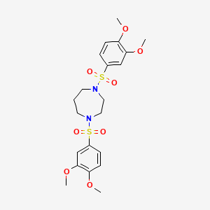 molecular formula C21H28N2O8S2 B1680850 SB756050 CAS No. 447410-57-3