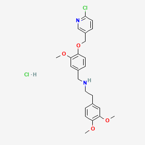 molecular formula C24H28Cl2N2O4 B1680853 SBE13 hydrochloride CAS No. 1052532-15-6