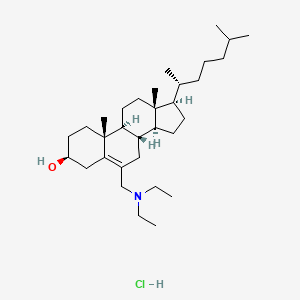 molecular formula C32H58ClNO B1680857 6-Diethylaminomethylcholest-5-ene-3beta-ol CAS No. 60149-28-2