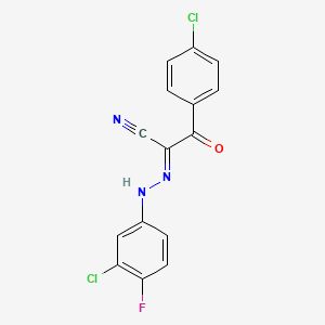Propionitrile, 2-[(3-chloro-4-fluorophenyl)hydrazono]-3-(4-chlorophenyl)-3-oxo-
