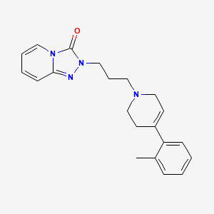 molecular formula C21H24N4O B1680893 1,2,4-Triazolo(4,3-a)pyridin-3(2H)-one, 2-(3-(3,6-dihydro-4-(2-methylphenyl)-1(2H)-pyridinyl)propyl)- CAS No. 83674-78-6