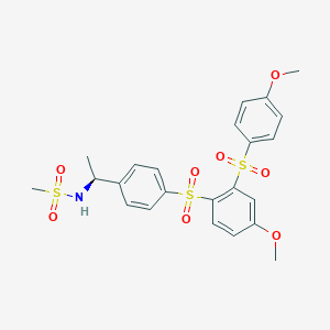 molecular formula C23H25NO8S3 B1680896 SCH 336 