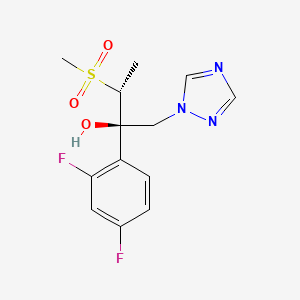 molecular formula C13H15F2N3O3S B1680903 Genaconazole CAS No. 120924-80-3