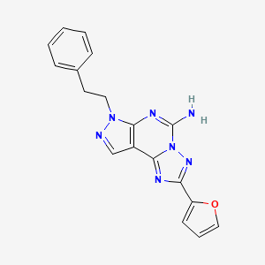 molecular formula C18H15N7O B1680917 SCH 58261 CAS No. 160098-96-4