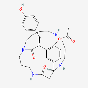 molecular formula C30H52N4O5 B1680921 Schweinine CAS No. 133084-04-5