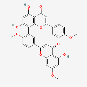 molecular formula C33H24O10 B1680922 Sciadopitysin CAS No. 521-34-6