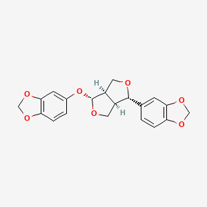 molecular formula C20H18O7 B1680958 Sesamolin CAS No. 526-07-8