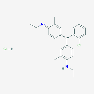 molecular formula C25H27ClN2.ClH<br>C25H28Cl2N2 B1680963 Basic Blue 5 CAS No. 3943-82-6