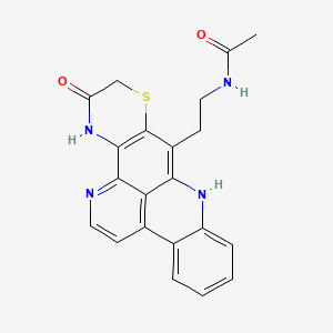 molecular formula C21H18N4O2S B1680966 Shermilamine B CAS No. 122271-41-4