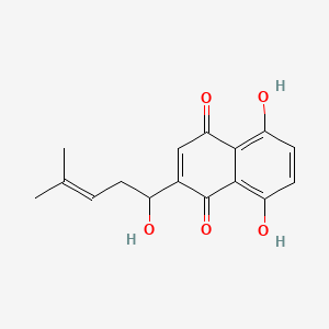 molecular formula C16H16O5 B1680968 (+-)-Shikonin CAS No. 54952-43-1
