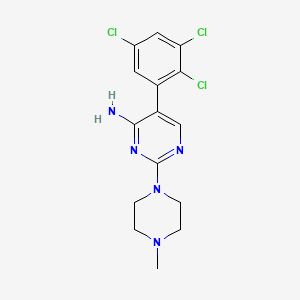 molecular formula C15H16Cl3N5 B1680975 Sipatrigine CAS No. 130800-90-7