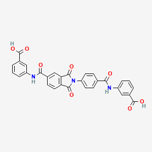 molecular formula C30H19N3O8 B1680980 3-[[4-[5-[(3-Carboxyphenyl)carbamoyl]-1,3-dioxoisoindol-2-yl]benzoyl]amino]benzoic acid CAS No. 304448-98-4
