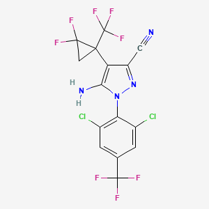 molecular formula C15H6Cl2F8N4 B1680985 Sisapronil CAS No. 856225-89-3