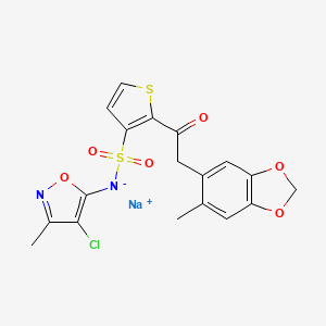 molecular formula C18H14ClN2NaO6S2 B1680989 西达沙坦钠 CAS No. 210421-74-2