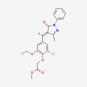 molecular formula C22H21ClN2O5 B1680994 SJ-172550 CAS No. 431979-47-4