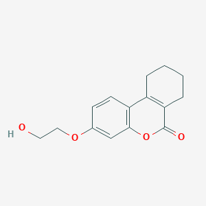 molecular formula C15H16O4 B1680997 3-(2-Hydroxy-ethoxy)-7,8,9,10-tetrahydro-benzo[c]chromen-6-one CAS No. 328021-97-2