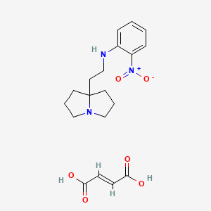 molecular formula C15H21N3O2 B1681002 N-(2-(1-azabicyclo(3.3.0)octan-5-yl)ethyl)-2-nitroaniline CAS No. 167889-18-1