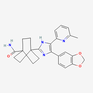 molecular formula C25H26N4O3 B1681015 SM 16 CAS No. 614749-78-9