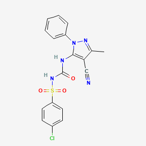 molecular formula C18H14ClN5O3S B1681017 SM19712 free acid CAS No. 194542-49-9