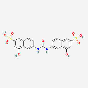 molecular formula C21H16N2O9S2 B1681021 4-Hydroxy-6-{[(8-hydroxy-6-sulfonaphthalen-2-yl)carbamoyl]amino}naphthalene-2-sulfonic acid CAS No. 6266-54-2