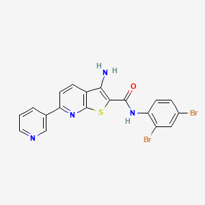molecular formula C19H12Br2N4OS B1681031 SOD1-Derlin-1 inhibitor-1 