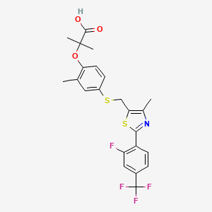 molecular formula C23H21F4NO3S2 B1681033 Sodelglitazar CAS No. 447406-78-2