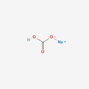 molecular formula NaHCO3<br>CHNaO3 B1681036 碳酸氢钠 CAS No. 144-55-8