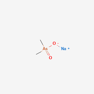 molecular formula NaO2As(CH3)2·3H2O<br>C2H6AsNaO2 B1681037 Sodium cacodylate CAS No. 124-65-2