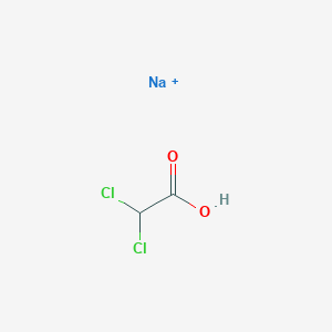 molecular formula C2H2Cl2O2<br>CHCl2COOH<br>C2HCl2NaO2 B1681043 二氯乙酸钠 CAS No. 2156-56-1
