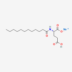 molecular formula C17H30NNaO5 B1681044 Sodium Lauroyl Glutamate CAS No. 29923-31-7