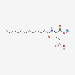 molecular formula C17H30NNaO5 B1681044 Sodium lauroyl glutamate CAS No. 29923-31-7
