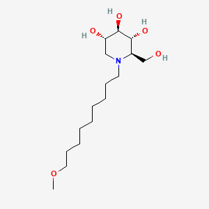 molecular formula C16H33NO5 B1681059 N-9-Methoxynonyldeoxynojirimycin CAS No. 615253-61-7