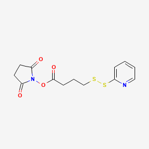 molecular formula C13H14N2O4S2 B1681063 N-Succinimidyl 4-(2-pyridyldithio)butanoate CAS No. 115088-06-7