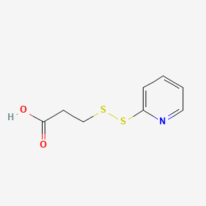 B1681064 3-(Pyridin-2-yldisulfanyl)propanoic acid CAS No. 68617-64-1