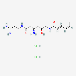 molecular formula C15H29Cl2N5O3 B1681068 Sperabillin A dihydrochloride CAS No. 111337-87-2