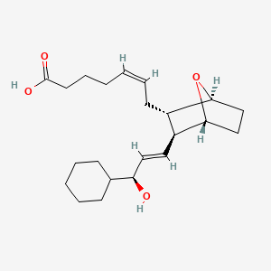 molecular formula C22H34O4 B1681083 (Z)-7-[(1S,2S,3S,4R)-3-[(E,3S)-3-cyclohexyl-3-hydroxyprop-1-enyl]-7-oxabicyclo[2.2.1]heptan-2-yl]hept-5-enoic acid CAS No. 85923-25-7
