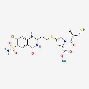 molecular formula C19H24ClN4NaO6S3 B1681087 SQ 28853 CAS No. 107550-68-5