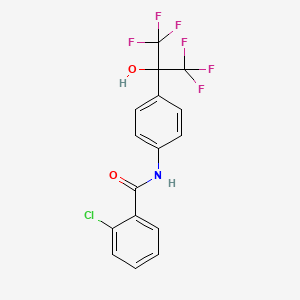 molecular formula C16H10ClF6NO2 B1681098 SR0987 